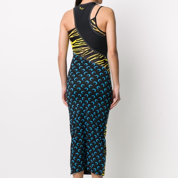 Marine Serre long fitted stretch jersey dress - SOLD OUT & LIMITED EDITION - Picture 6 of 10